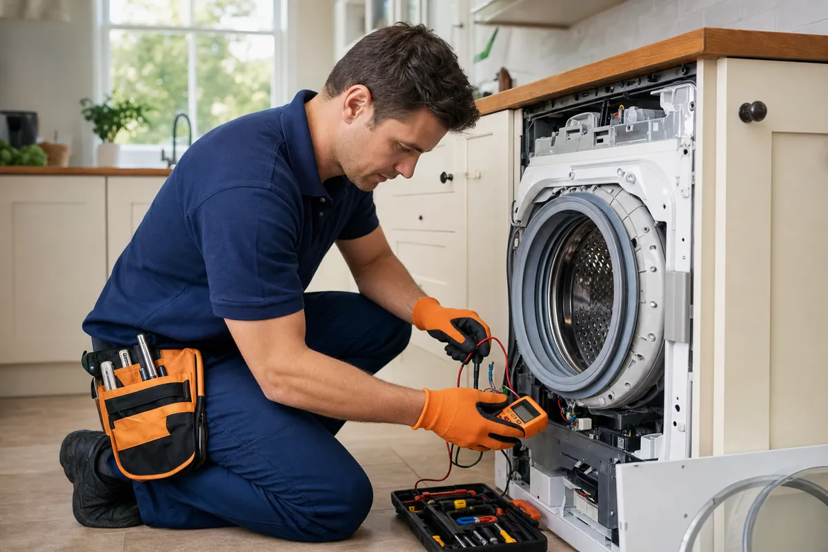 Appliance Repair professional at work