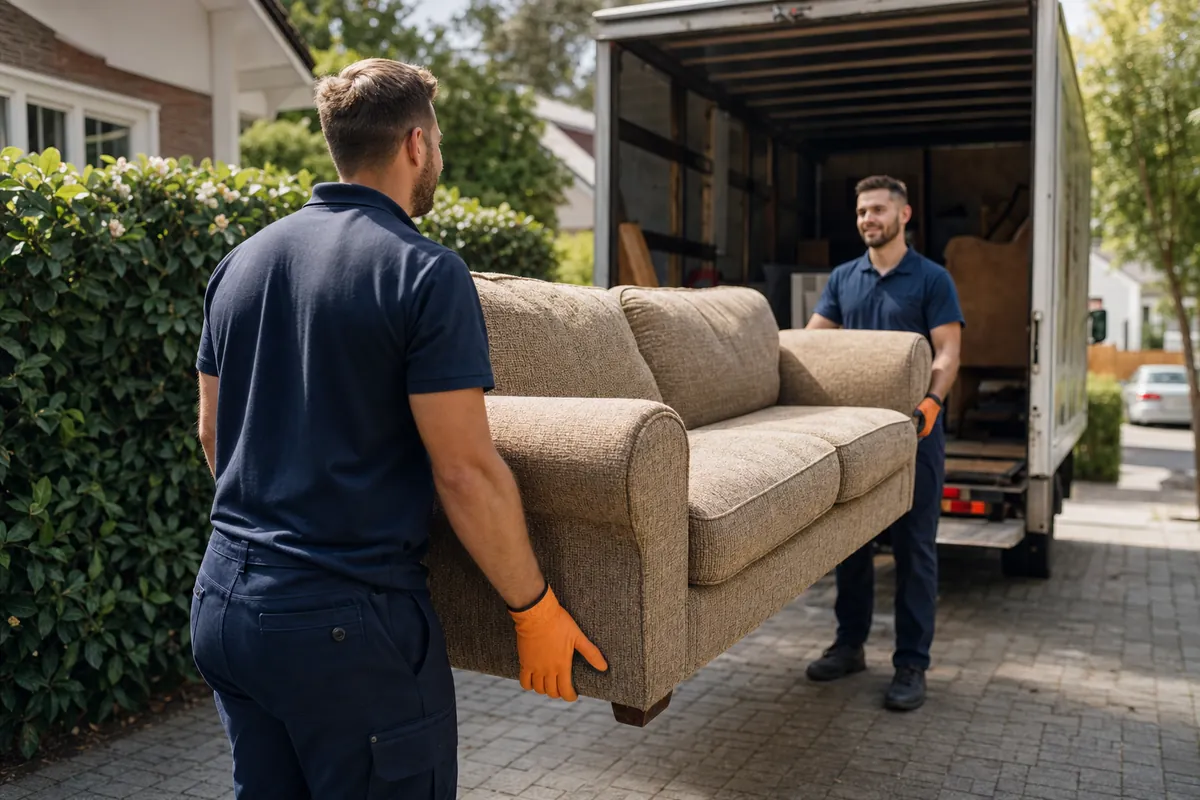 Junk Removal professional at work